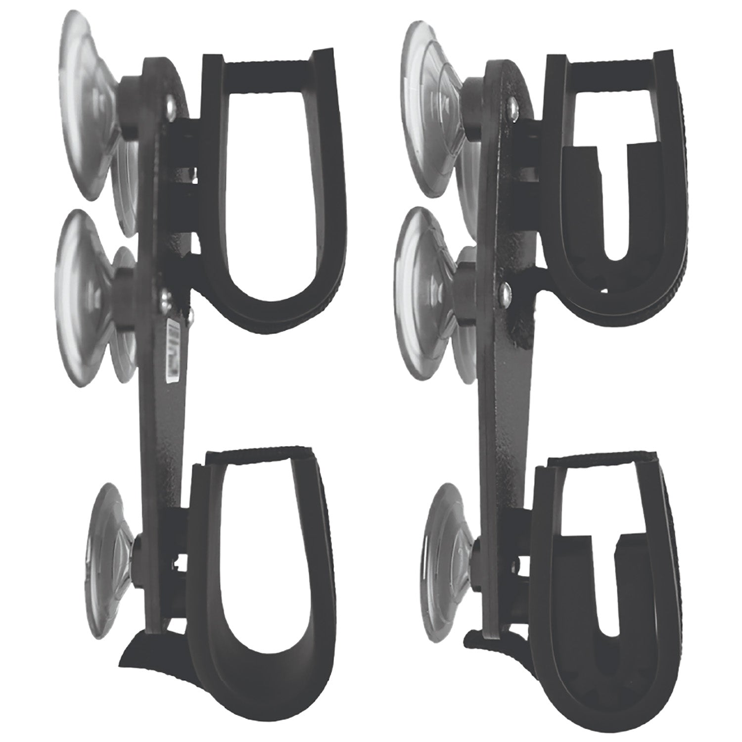 Rugged Gear 10020 Vehicle Suction Cup Gun Rack Black Metal