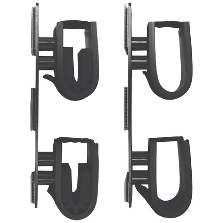 Rugged Gear 10040 Removable Dual Lock Gun Holder Black Metal 2 Pack