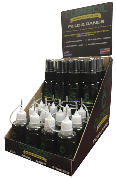 Clenzoil 2281 Field & Range Counter Display Set with 12 Pump Sprayers and 12 Needle Oilers