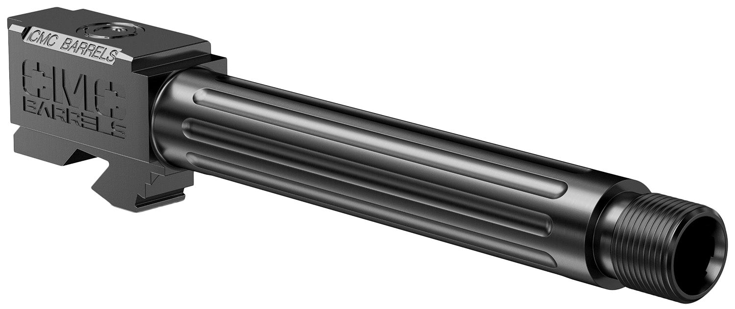 CMC Triggers 75511 Glock 17 Gen 3-4 9mm Luger 4.48" Black DLC Match Grade Fluted Threaded Barrel