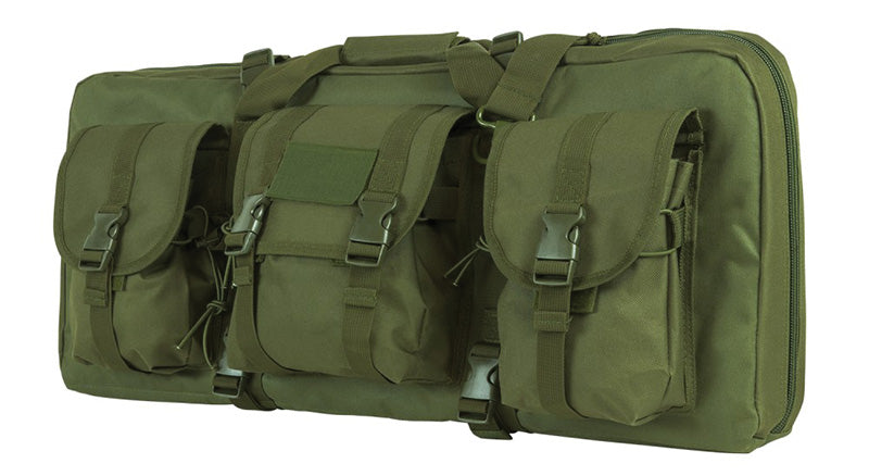 VISM 28" Deluxe AR/AK SubGun Dual Pistol Case Green