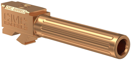 CMC Triggers 75524 Glock 19 Gen3-4 Compatible 9mm 4.01" Bronze Satin DLC Stainless Steel Fluted Barrel
