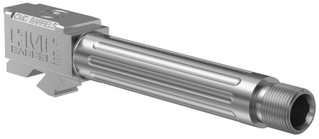 CMC Triggers 75525 Glock 19 Gen3-4 Compatible 9mm 4.01" Stainless 416R DLC Fluted Match Grade Barrel