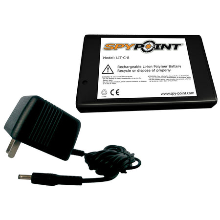 SpyPoint Lithium Battery Pack and Charger for Link S/Force Dark/Solar Dark