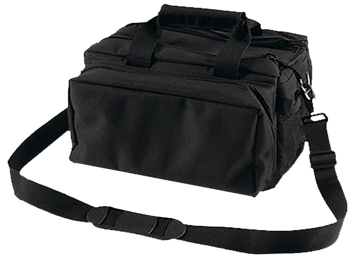 Bulldog BD910 Black Nylon Deluxe Range Bag with Shoulder Strap and Storage Pockets