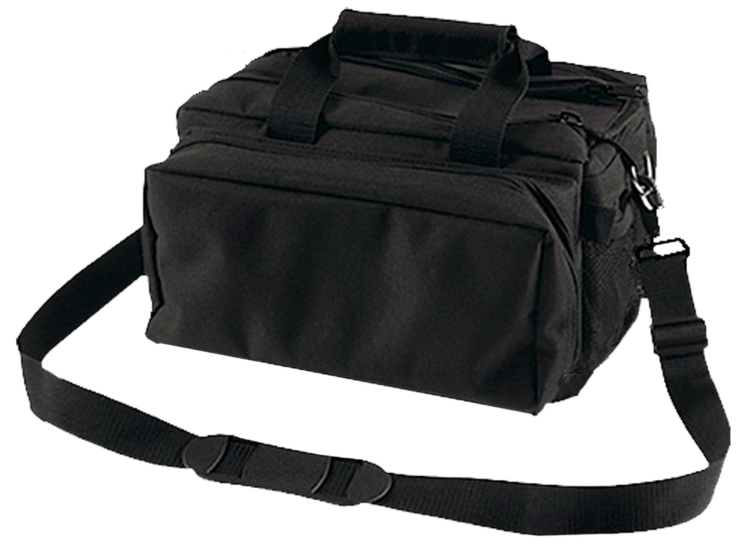 Bulldog BD910 Black Nylon Deluxe Range Bag with Shoulder Strap and Storage Pockets