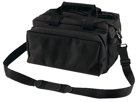 Bulldog BD910 Black Nylon Deluxe Range Bag with Shoulder Strap and Storage Pockets