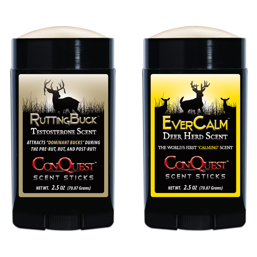 ConQuest Rutting Buck and EverCalm Deer Scent Stick Set
