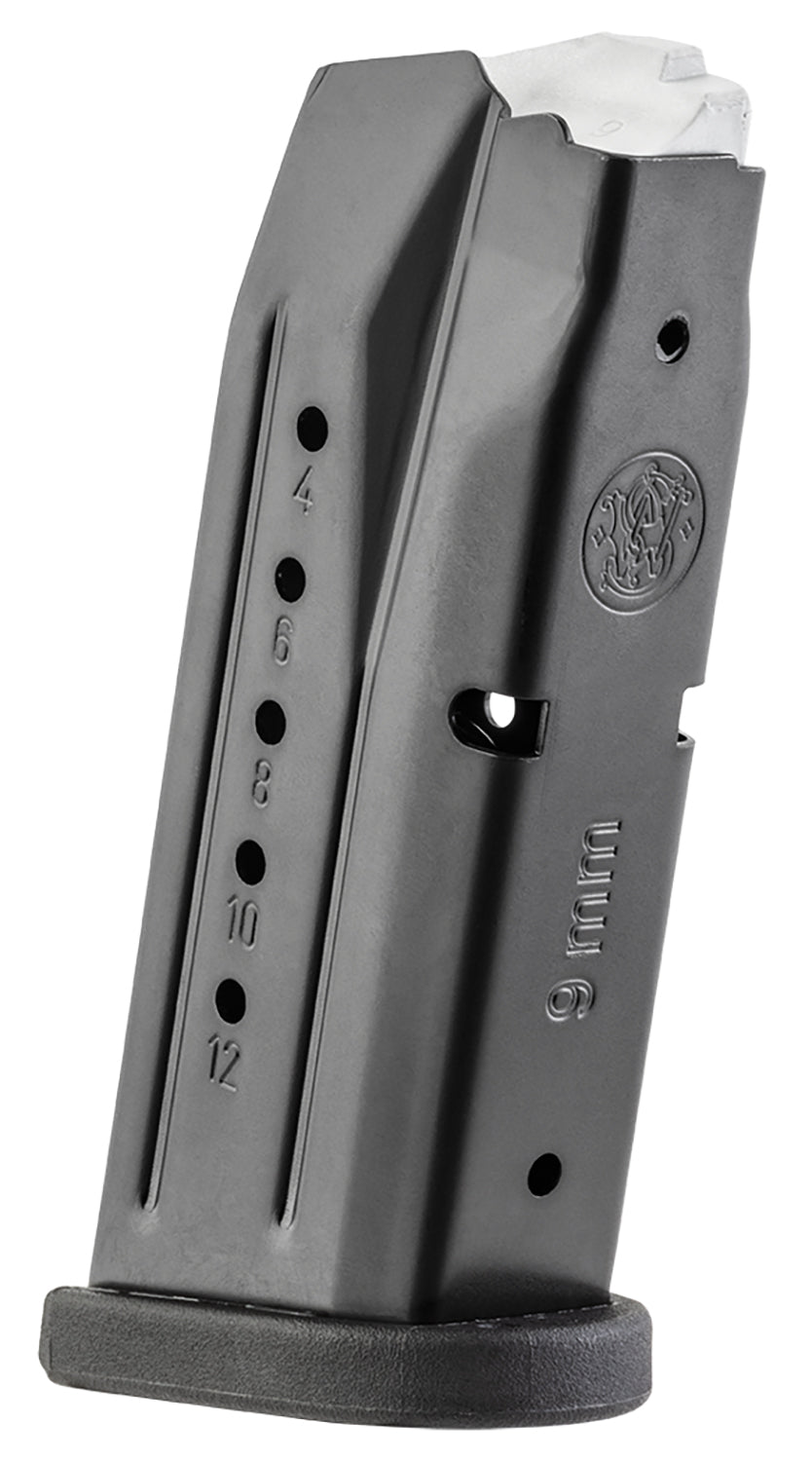 Smith & Wesson M&P Compact 12rd 9mm Luger Blued Steel Standard Floor Plate Magazine