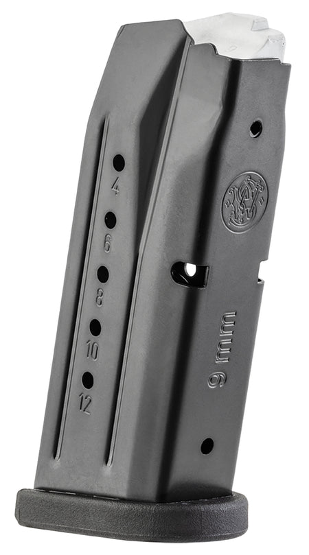 Smith & Wesson M&P Compact 12rd 9mm Luger Blued Steel Standard Floor Plate Magazine