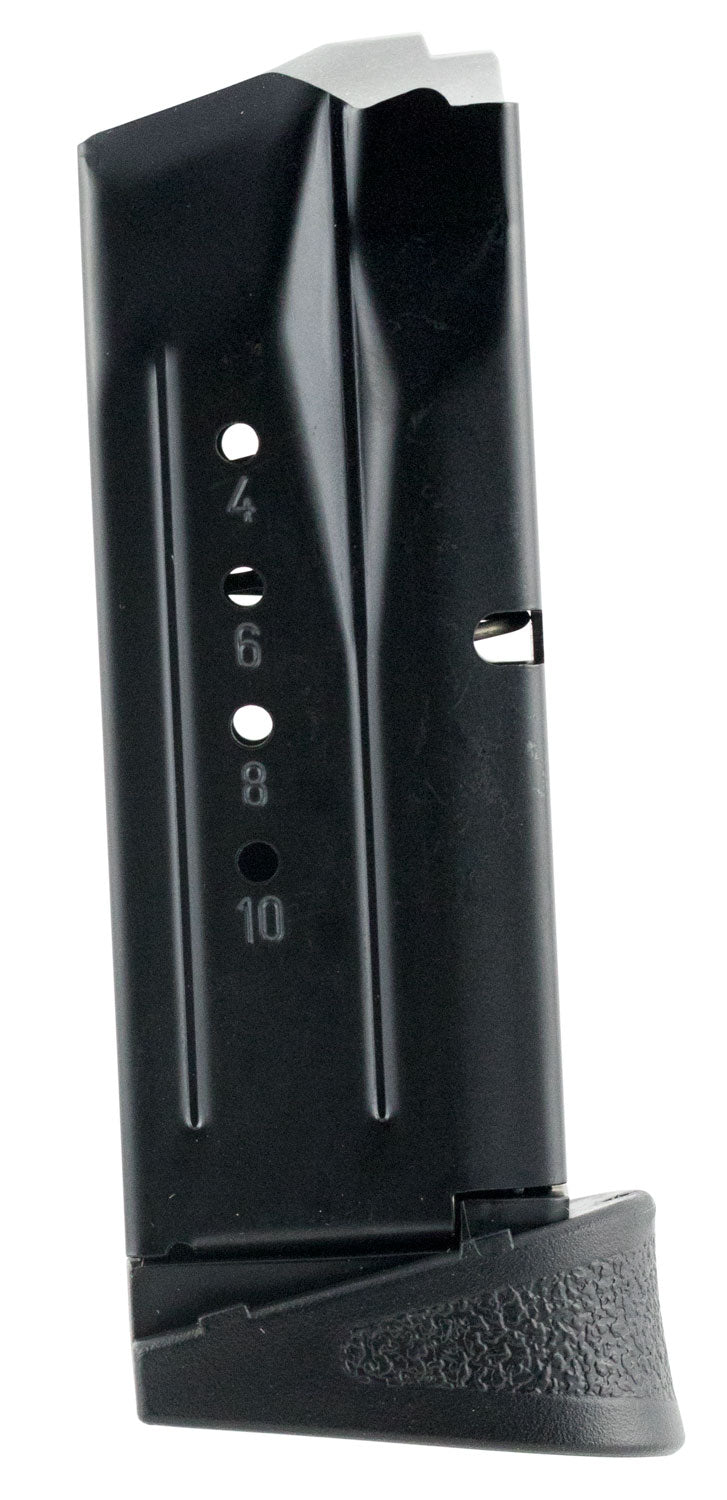 Smith & Wesson M&P Compact 10rd 9mm Luger Blued Steel Pistol Magazine w/ Finger Rest