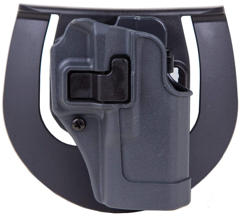 Blackhawk 413502BKR Serpa CQC Sportster Paddle Holster Gun Metal Gray Fits Glock 19/23/32/36/45 Not Gen 5 .40 Right Hand