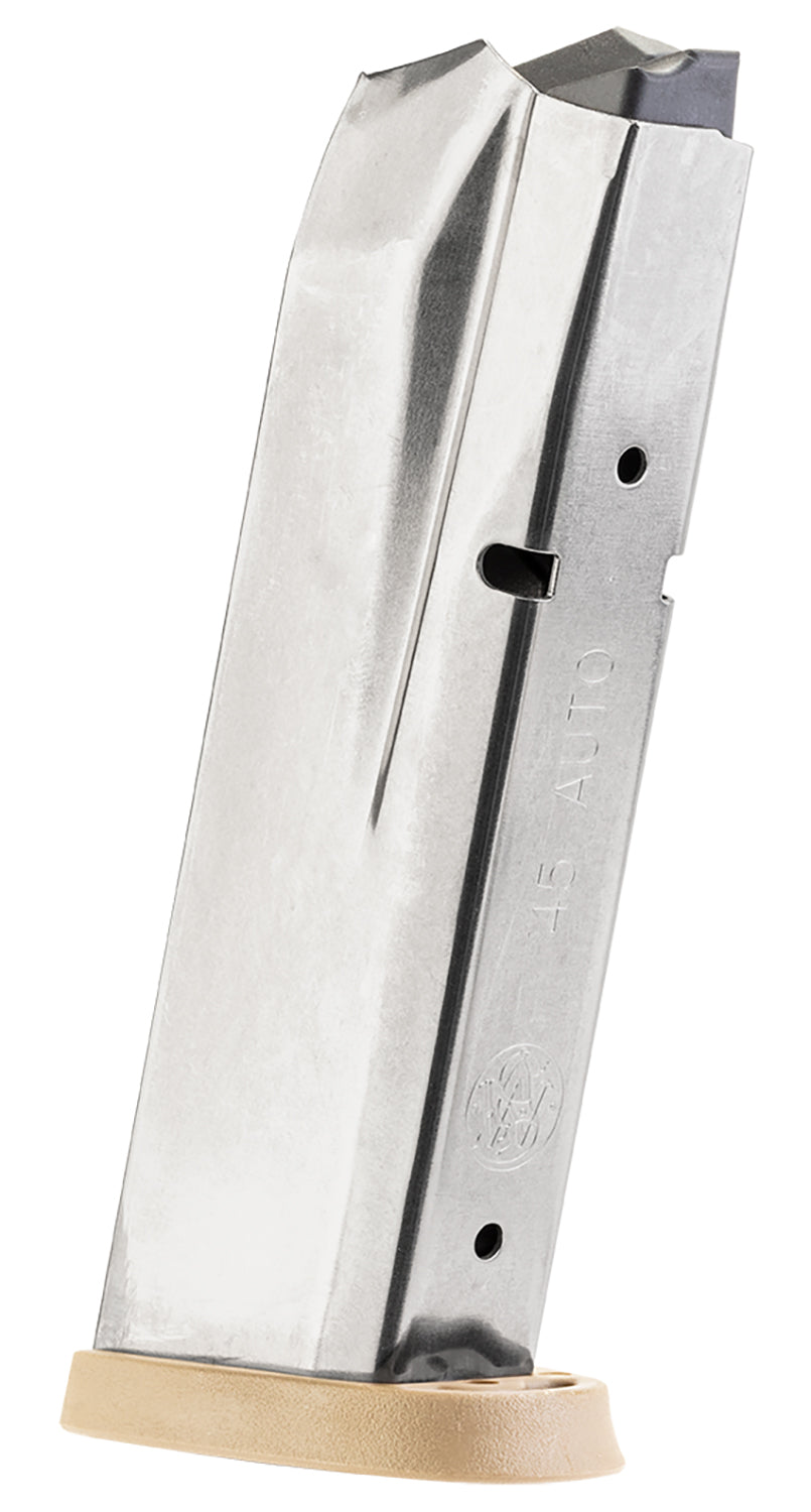 Smith & Wesson M&P 10rd .45 ACP Steel Pistol Magazine Brown Baseplate