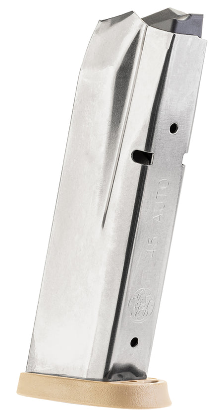 Smith & Wesson M&P 10rd .45 ACP Steel Pistol Magazine Brown Baseplate