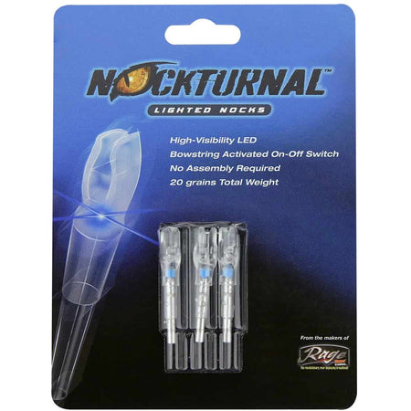 Nockturnal Blue G Lighted Arrow Nocks 3 pk.