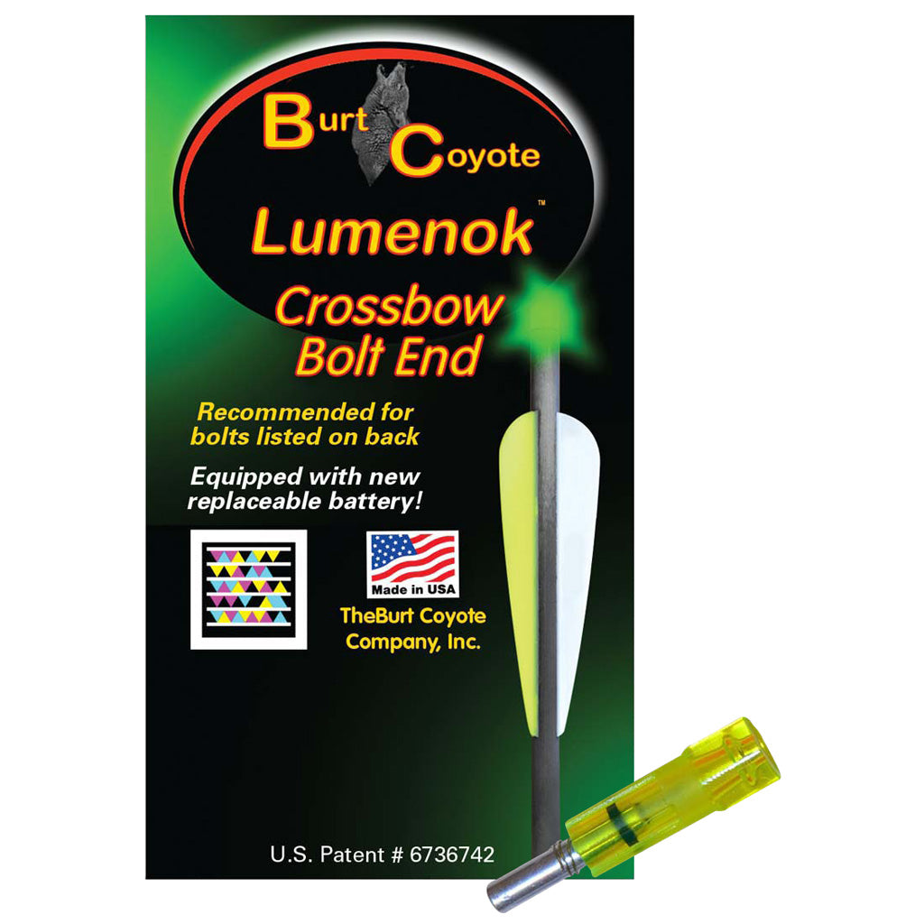 Lumenok Green Flat Gold Tip Crossbow Nocks Lighted 3 pk.
