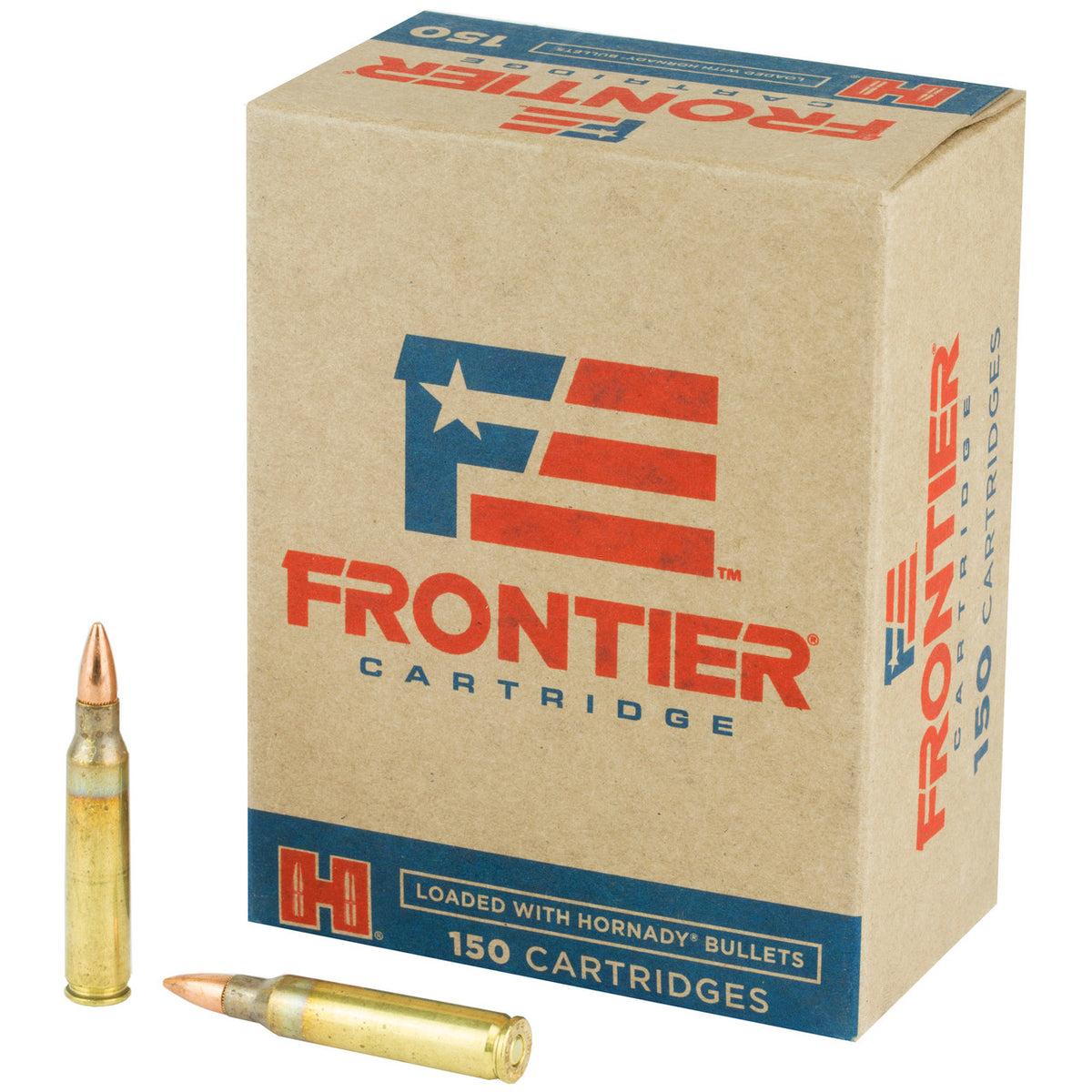 Frontier Cartridge 5.56x45mm NATO Lake City Military Grade XM193 55 grain Full Metal Jacket ammunition