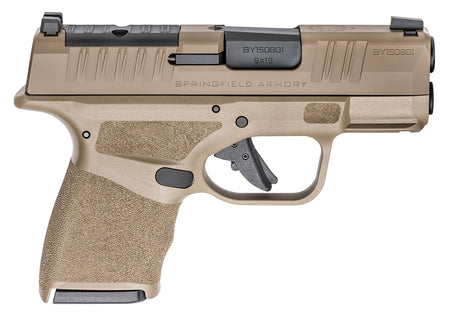 Springfield Armory HC9319FOSP Hellcat Micro-Compact OSP 9mm Luger 3" 11+1, 13+1 Flat Dark Earth Flat Dark Earth Cerakote Steel Slide Adaptive Textured Flat Dark Earth Polymer Grip