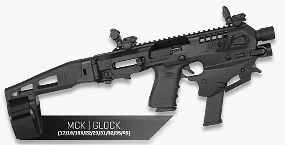 CAA Black MCK Chassis for Polymer 80 V1 & V2 Frames