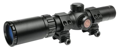 TruGlo Tru-Brite 30 Hunter 1-4x24mm 30mm Tube Circle Duplex Reticle Black Scope TG8514BC