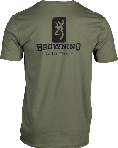 BROWNING SS T-SHIRT EMBLEM MILITARY GREEN XXLARGE