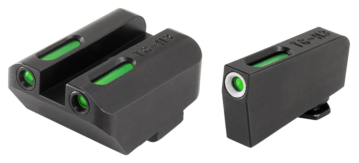 TruGlo TFX Low Suppressor Height Tritium Fiber Optic Iron Sight Set – Glock Compatible (No MOS)