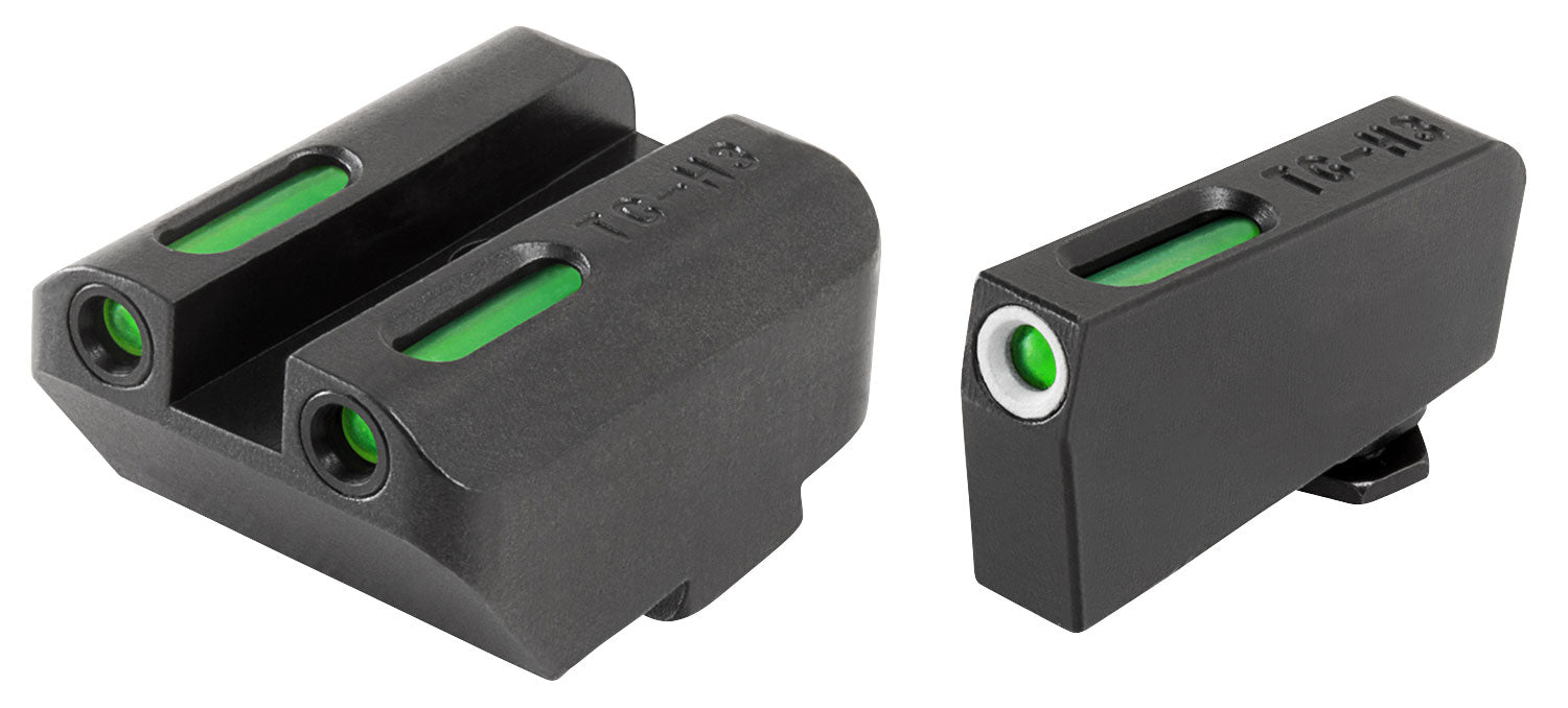 TruGlo TFX TG13GL5A Green Tritium Fiber Optic Iron Sight Set – Front & Rear
