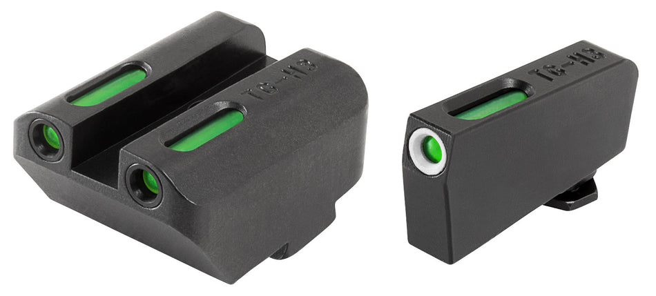 TruGlo TFX TG13GL5A Green Tritium Fiber Optic Iron Sight Set – Front & Rear
