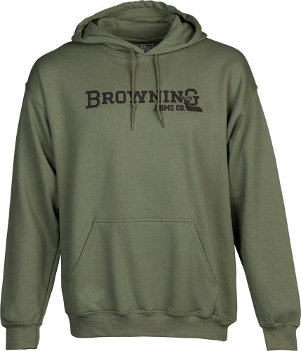 BROWNING HOODIE BRANDED BUCK MARK GREEN XLARGE