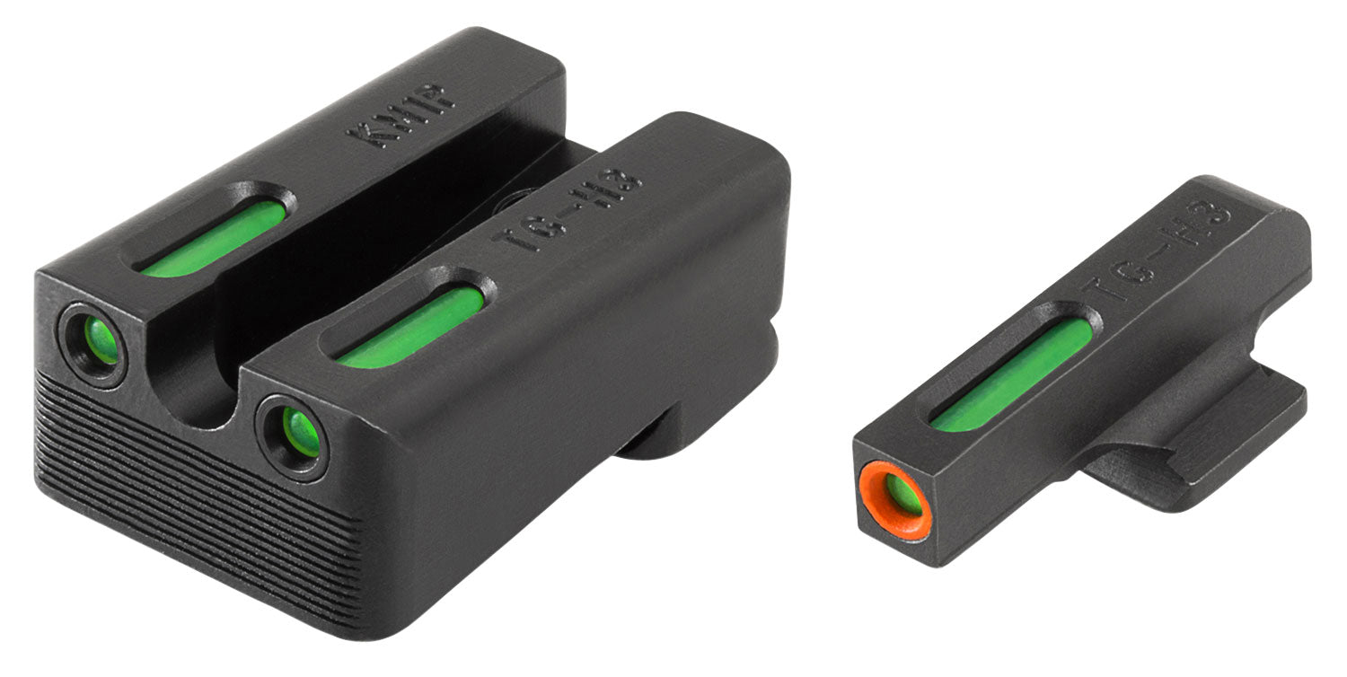 TruGlo TG13KM1PC TFX Pro Kimber Pistol Tritium & Fiber Optic Replacement Sight Pair
