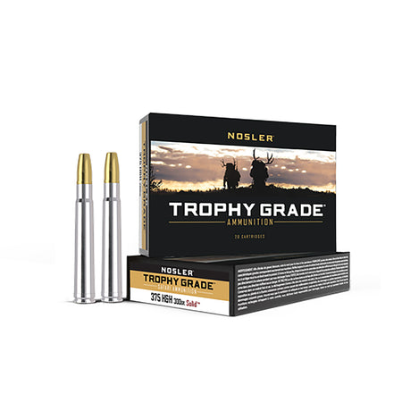 Nosler Trophy Grade Safari Nosler Solid 300 Grain .375 H&H Mag 2550 fps 054041406086