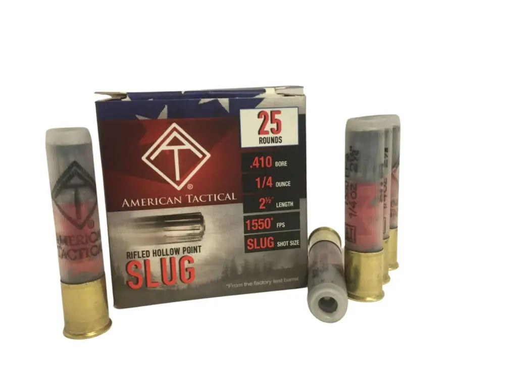 ATI .410 Bore Shotgun Ammo Shotshell Rifled Slug 2.5 in 1/2 oz Slug