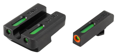 TruGlo TFX Pro TG13WA1PC Black Green Tritium & Fiber Optic Pistol Sight Set