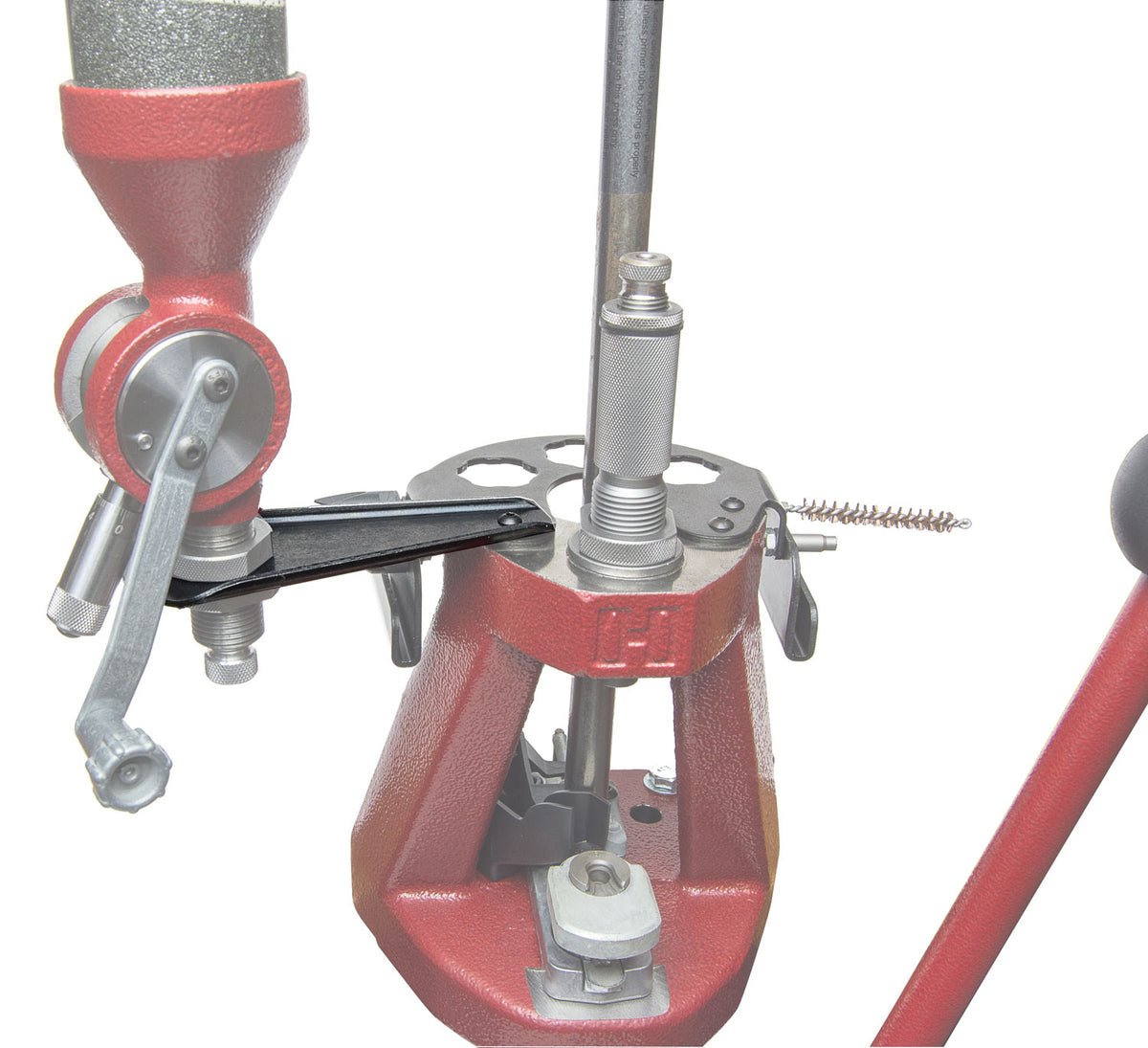 Hornady Iron Press Lock-N-Load Powder Measure Attachment Bracket Silver