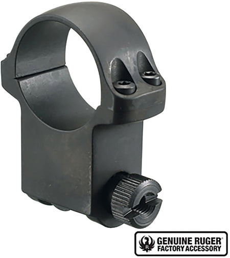 Ruger 6BHM 1" Extra High Matte Black Scope Ring