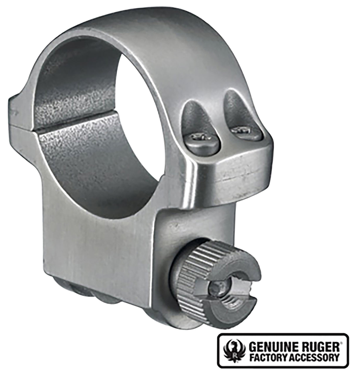 Ruger 4K 1" Medium Silver Scope Ring