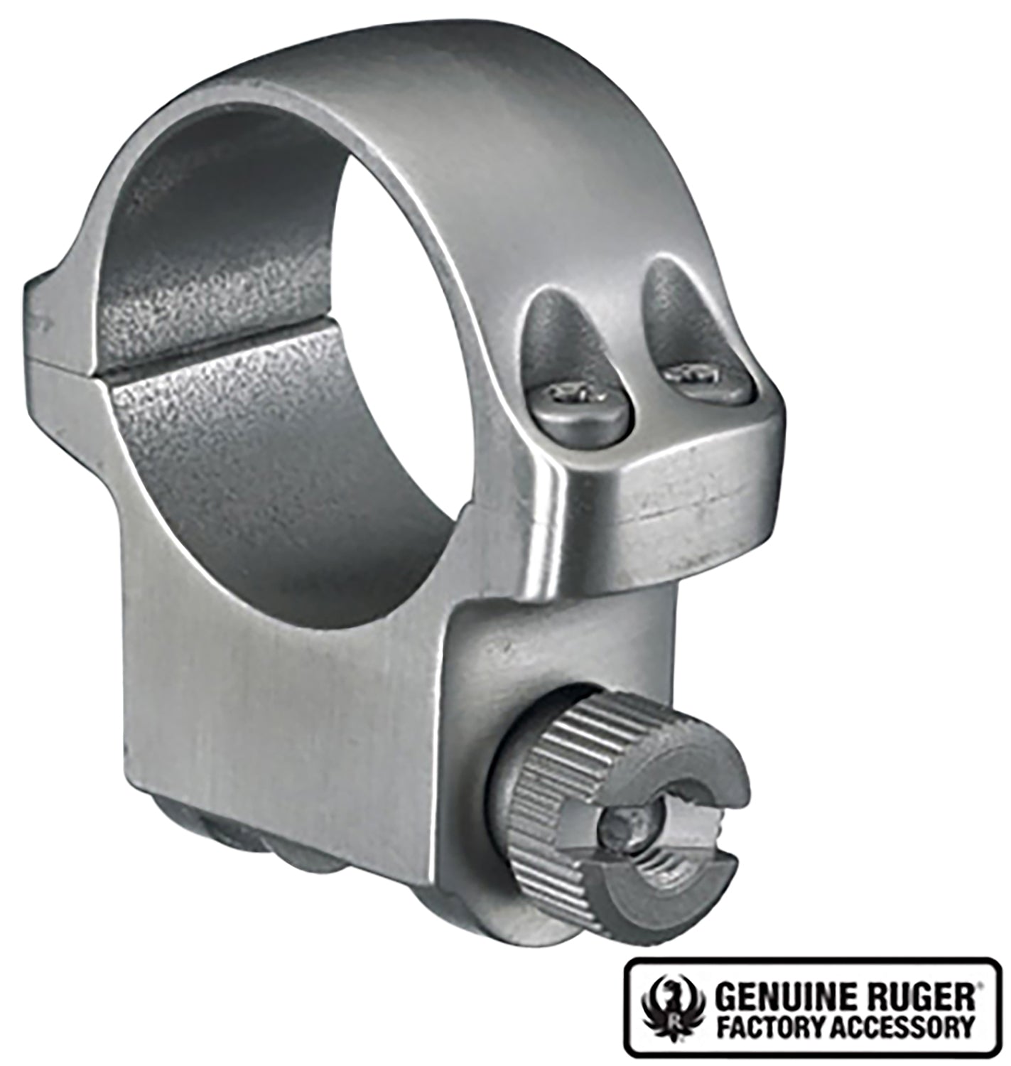 Ruger 4K 1" Medium Silver Scope Ring