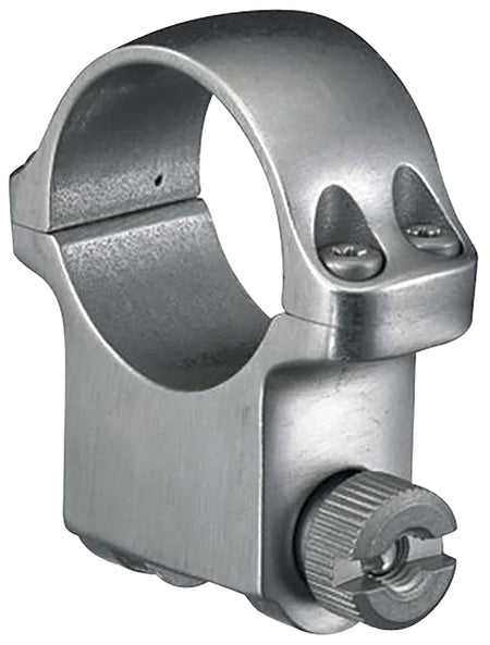 Ruger 5K 1" High Silver Scope Ring