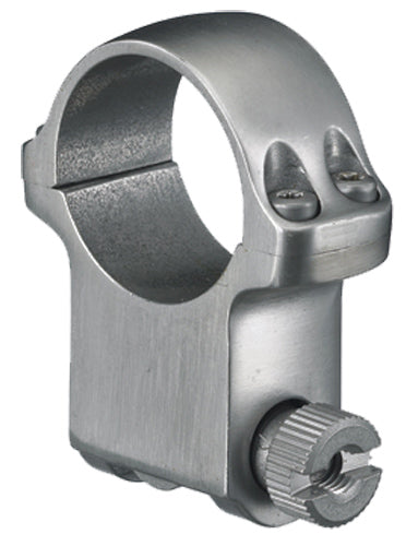 Ruger 6K 1" Extra High Silver Scope Ring