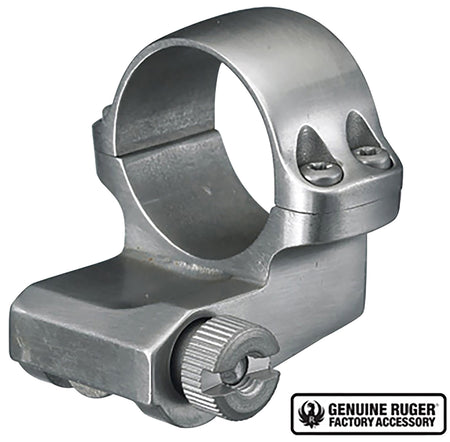 Ruger 4KO Offset 1" Medium Silver Scope Ring