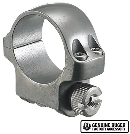 Ruger 3KTG 1" Low Silver Scope Ring
