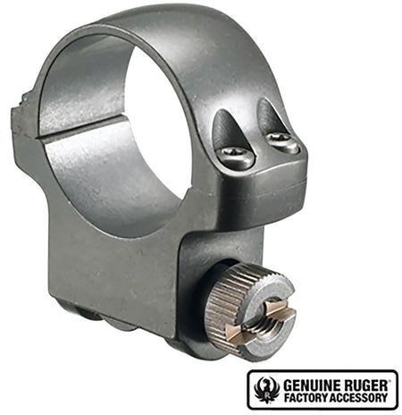 Ruger 90294 Silver Medium Scope Ring 1" Tube