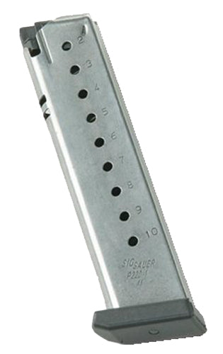 Sig Sauer P220 .45 ACP 10rd Stainless Steel Factory Magazine Grip Extension Sleeve