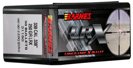 Barnes Bullets 31150 LRX Long-Range X .338 Caliber 250 Grain BT 50-Count