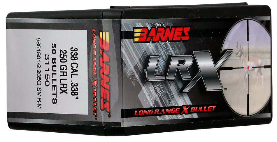 Barnes Bullets 31150 LRX Long-Range X .338 Caliber 250 Grain BT 50-Count