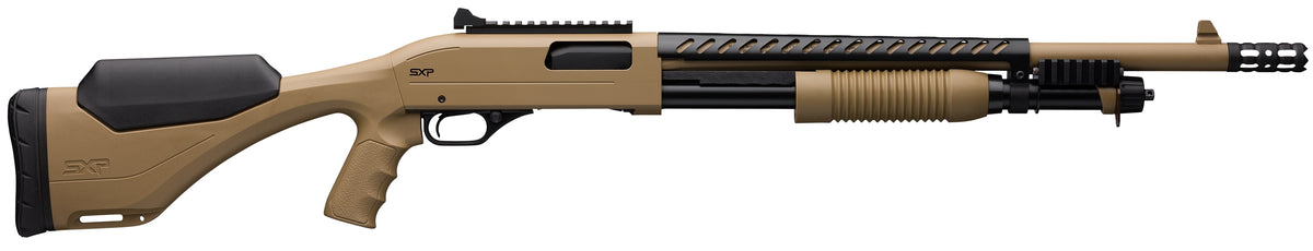 Winchester Repeating Arms 512410395 SXP Extreme Defender 12 Gauge 3" 18" 5+1 Flat Dark Earth Rec/Barrel Flat Dark Earth Fixed Pistol Grip with Adjustable Comb Stock