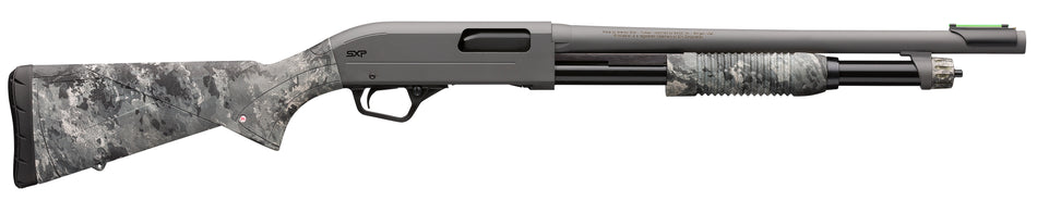 Winchester Repeating Arms 512450395 SXP Hybrid Defender 12 Gauge 3" Chamber 5+1 (2.75") 18", Gray Barrel/Rec, TrueTimber Midnight Synthetic Furniture, Fiber Optic Front