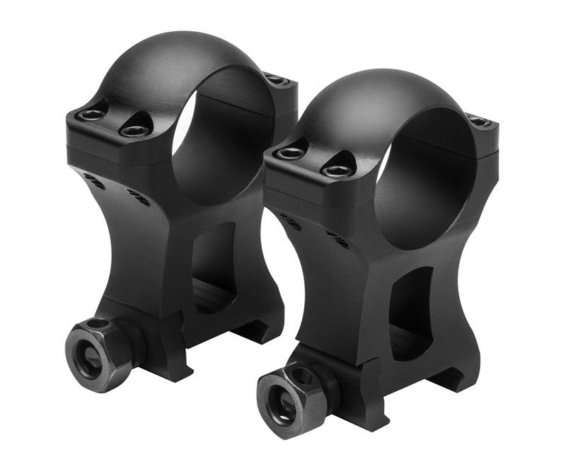 VISM Hunter 1" Scope Ring Set - 1.5 Inch Height, Black Finish