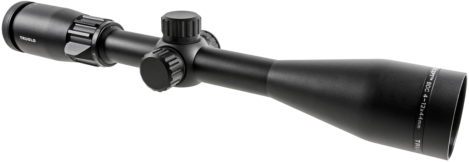 TruGlo Intercept 4-12x44mm 1-Inch Tube Illuminated BDC Reticle Matte Black Scope TG-8541BIB