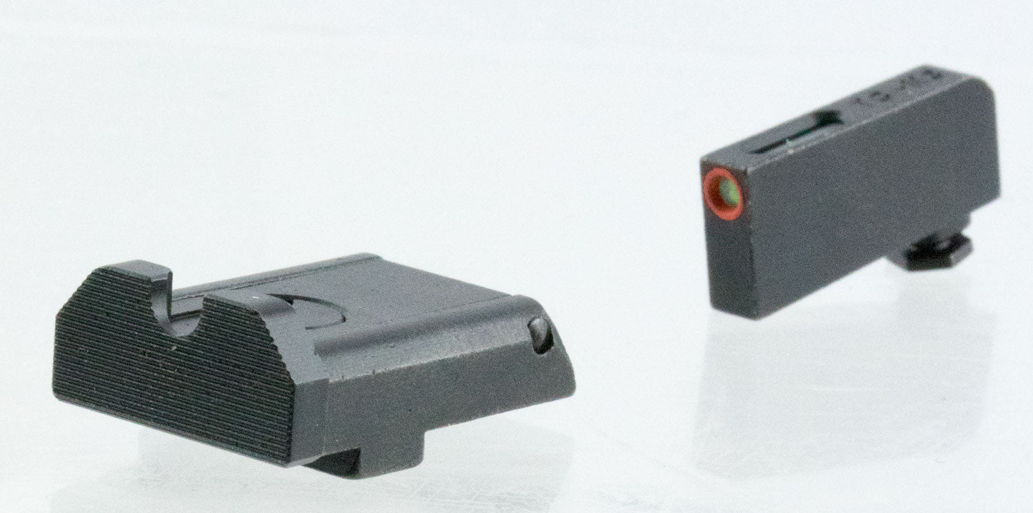 TruGlo TFX Pro TG13GLAPC Glock Tritium Fiber Optic Front Sight Black Rear Black Nitride Fortress